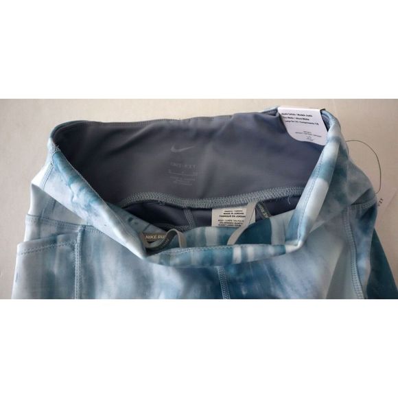 Nike DM7716 Women's Sz S Blue/Slate Epic Luxe Mid-Rise 7/8 Running Tights $110 - Picture 6 of 9